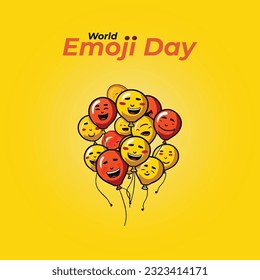 Día Emoji, globo Emoji, Día Mundial del Emoji