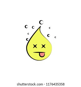 emoji dead icon. Element of colored emoji icon for mobile concept and web apps. Cartoon emoji dead icon can be used for web and mobile