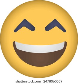 Emoji Design. smiling face, emoticon illustration.