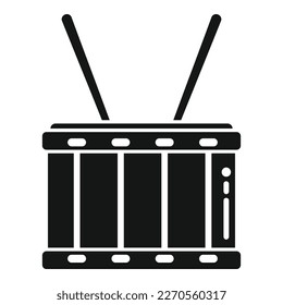 Emoji drum icon simple vector. Kit music. Acoustic rock