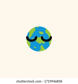 Emoji Earth planet character Design