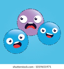 emoji emoticon character background collection