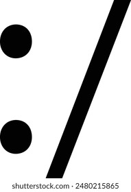 Emoji, Emoticon flat black vector icon.
