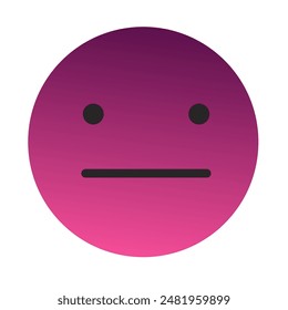 Emoji or Emoticon Gradient Art Vector