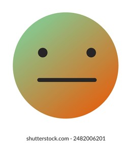 Emoji or Emoticon Gradient Art Vector