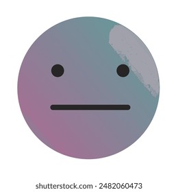 Emoji or Emoticon Gradient Art Vector