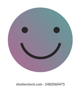 Emoji or Emoticon Gradient Art Vector