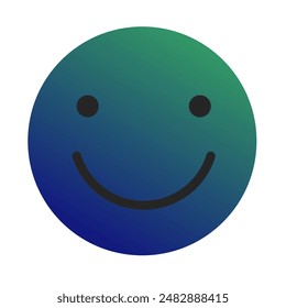 Emoji- oder Emoticon-Farbverlauf-Vektorgrafik