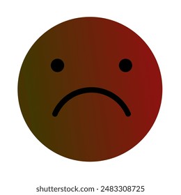 Emoji or Emoticon Gradient Art Vector