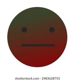 Emoji or Emoticon Gradient Art Vector