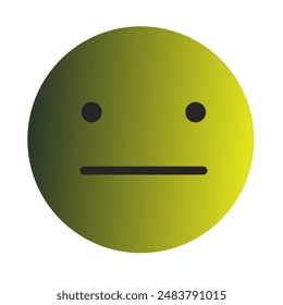 Emoji or Emoticon Gradient Art Vector