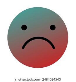 Emoji or Emoticon Gradient Art Vector