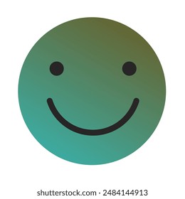 Emoji or Emoticon Gradient Art Vector