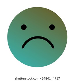 Emoji or Emoticon Gradient Art Vector