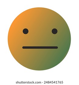 Emoji o Emoticon Gradient Art Vector