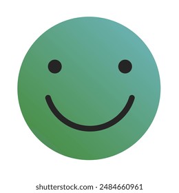 Emoji or Emoticon Gradient Art Vector