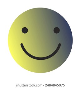 Emoji or Emoticon Gradient Art Vector