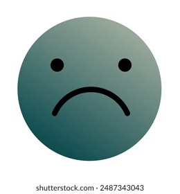Emoji or Emoticon Gradient Art Vector