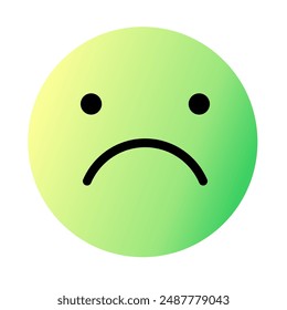 Emoji or Emoticon Gradient Art Vector