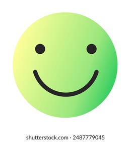 Emoji or Emoticon Gradient Art Vector