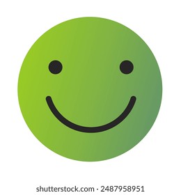 Emoji or Emoticon Gradient Art Vector