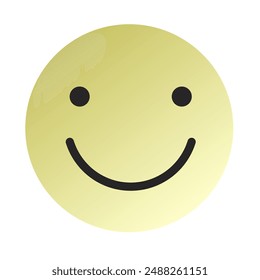 Emoji or Emoticon Gradient Art Vector
