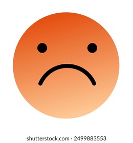 Emoji or Emoticon Gradient Art Vector