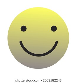 Emoji or Emoticon Gradient Art Vector