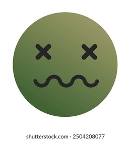 Emoji o Emoticon Gradient Art Vector