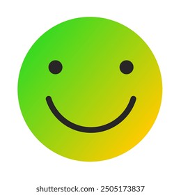 Emoji or Emoticon Gradient Art Vector
