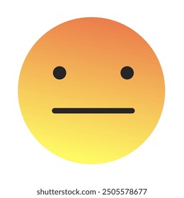Emoji or Emoticon Gradient Art Vector