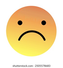 Emoji or Emoticon Gradient Art Vector