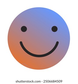 Emoji or Emoticon Gradient Art Vector