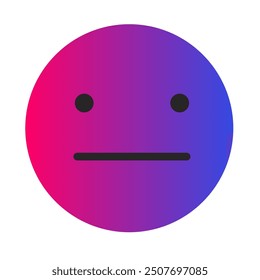 Emoji o Emoticon Gradient Art Vector