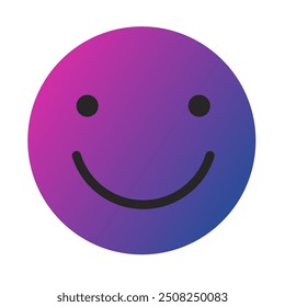 Emoji o Emoticon Gradient Art Vector