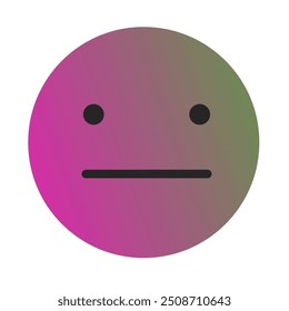 Emoji or Emoticon Gradient Art Vector