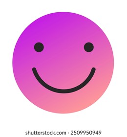 Emoji or Emoticon Gradient Art Vector