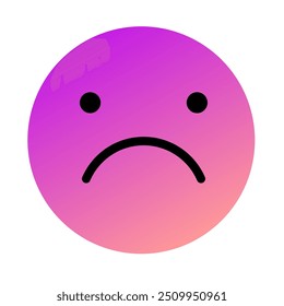 Emoji or Emoticon Gradient Art Vector