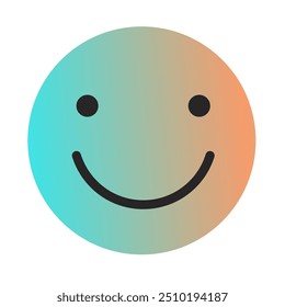 Emoji or Emoticon Gradient Art Vector