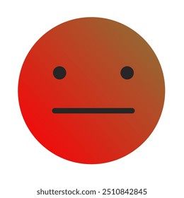 Emoji or Emoticon Gradient Art Vector