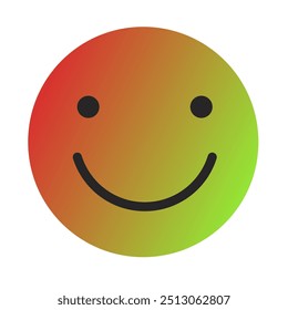 Emoji or Emoticon Gradient Art Vector