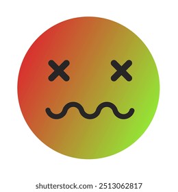 Vetor de Arte com Gradiente Emoji ou Emoticon