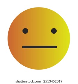 Emoji or Emoticon Gradient Art Vector
