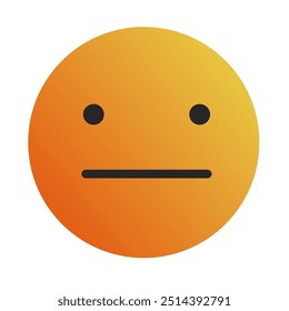 Emoji or Emoticon Gradient Art Vector