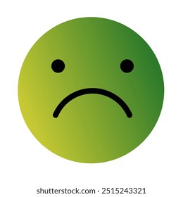 Emoji or Emoticon Gradient Art Vector