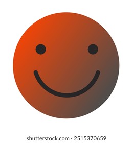 Vetor de Arte com Gradiente Emoji ou Emoticon