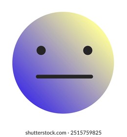 Emoji or Emoticon Gradient Art Vector