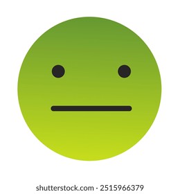Emoji or Emoticon Gradient Art Vector