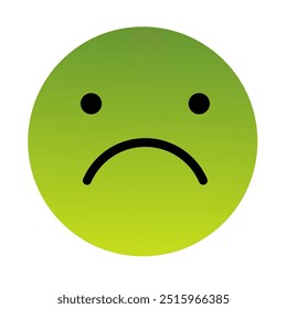 Emoji or Emoticon Gradient Art Vector