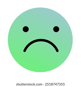 Emoji or Emoticon Gradient Art Vector